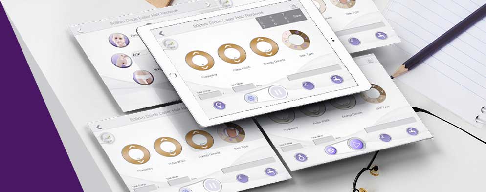 GLOBALIPL diode laser hair removal machine UI